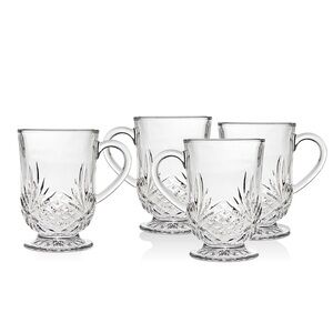 BNIB - Dublin Crystal Coffee Mugs (Set of 4)